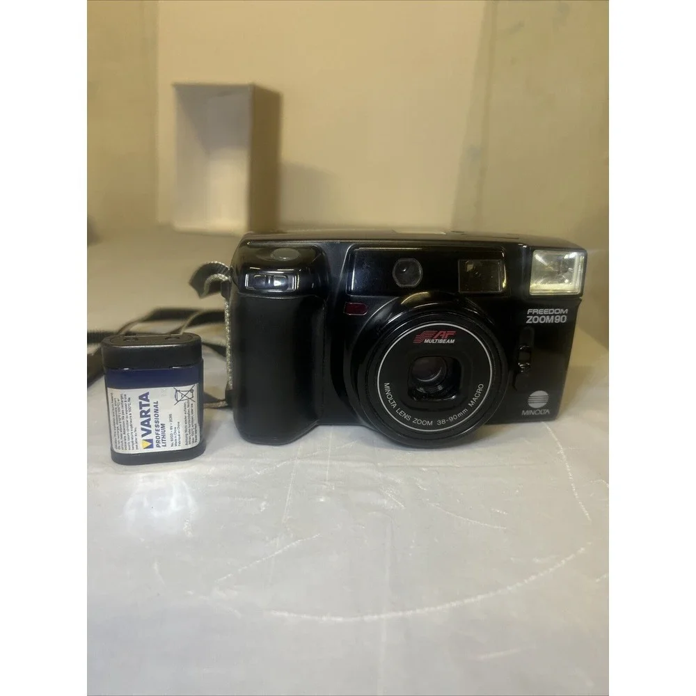 Vintage Minolta 90EX 35mm Point & Shoot Film Camera Used Untested, Photography‎